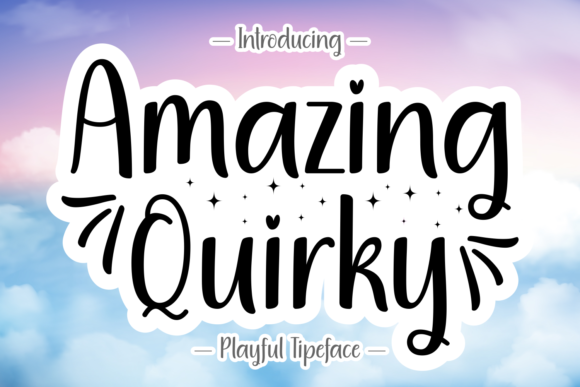 Amazing Quirky: The Handwritten Font with a Playful Personality