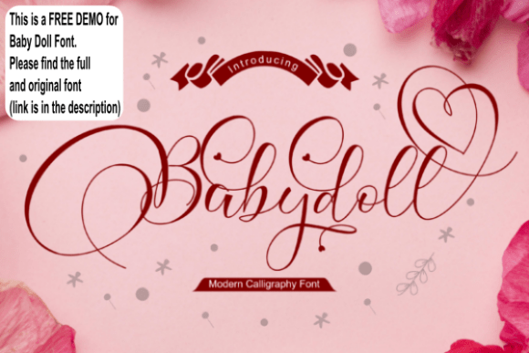 Babydoll: A Sweet Handwritten Font for Romantic Design Projects