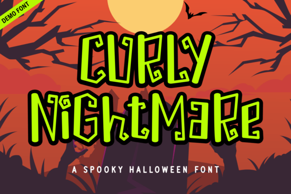 Bring Halloween to Life with Curly Nightmare Demo Font