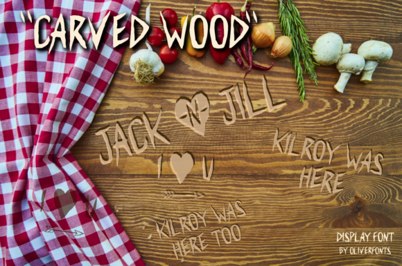 Carved Wood: The Bold Display Font That Brings Ideas to Life