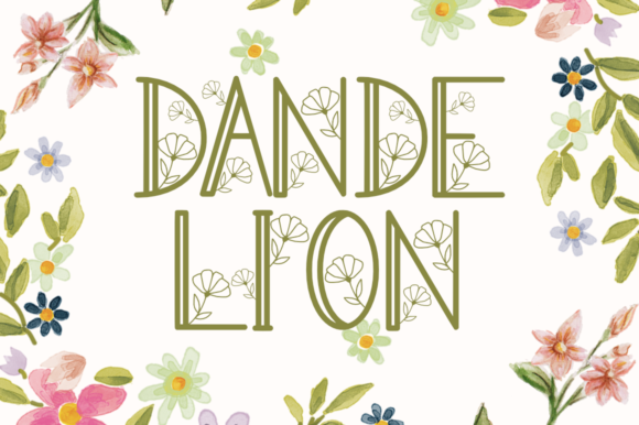 Dandelion Font: Your Go-To for Delicate, Handmade Style
