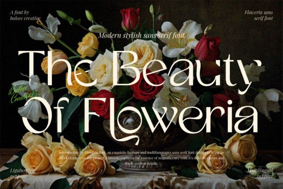 Discovering the Soft Elegance of Floweria Font