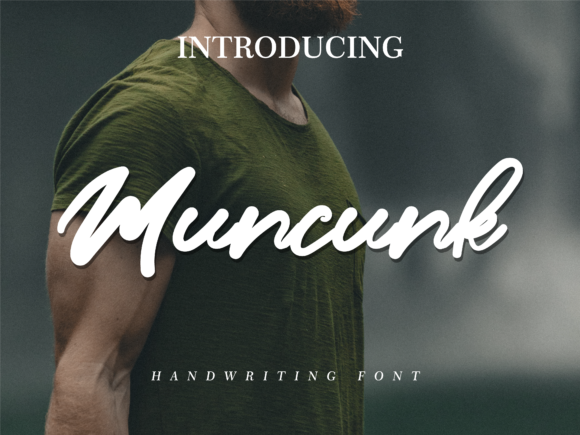 Muncunk Font: Bold Handwritten Style for Creative Projects