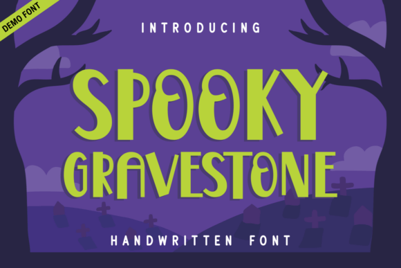 Spooky Gravestone Demo Font: Your Design's New Haunted Personality