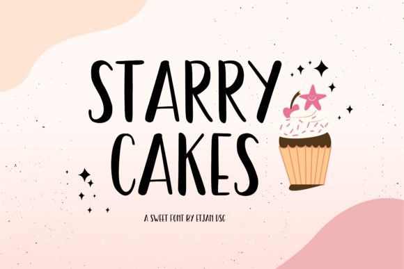 Starry Cakes: A Whimsical Script for Dreamy Designs