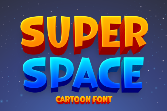 Super Space: A Fun Display Font for Creative Projects