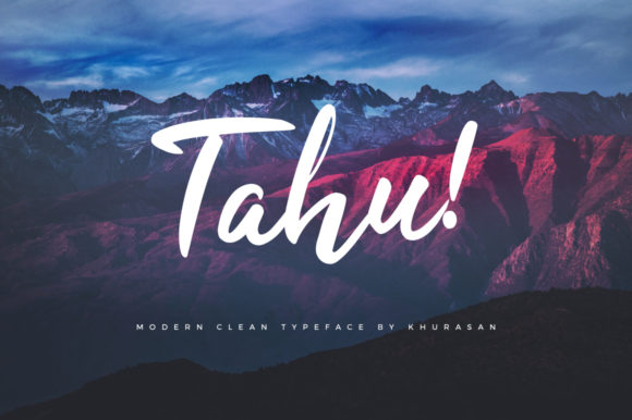 Tahu Font: Where Bold Personality Meets Handwritten Charm
